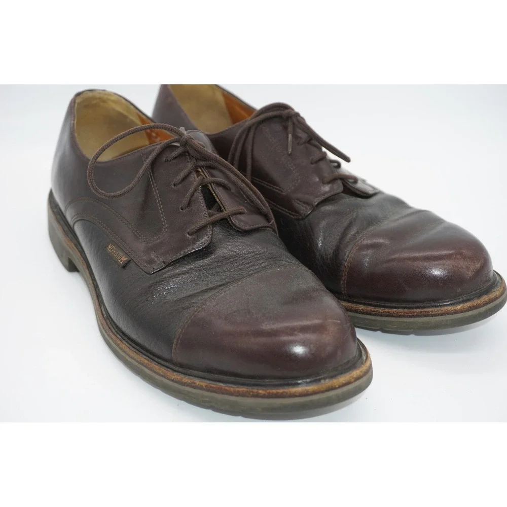 Mephisto Air Relax Shoes Brown Leather Derby Dress Casual Comfort Men's Size‎ 11